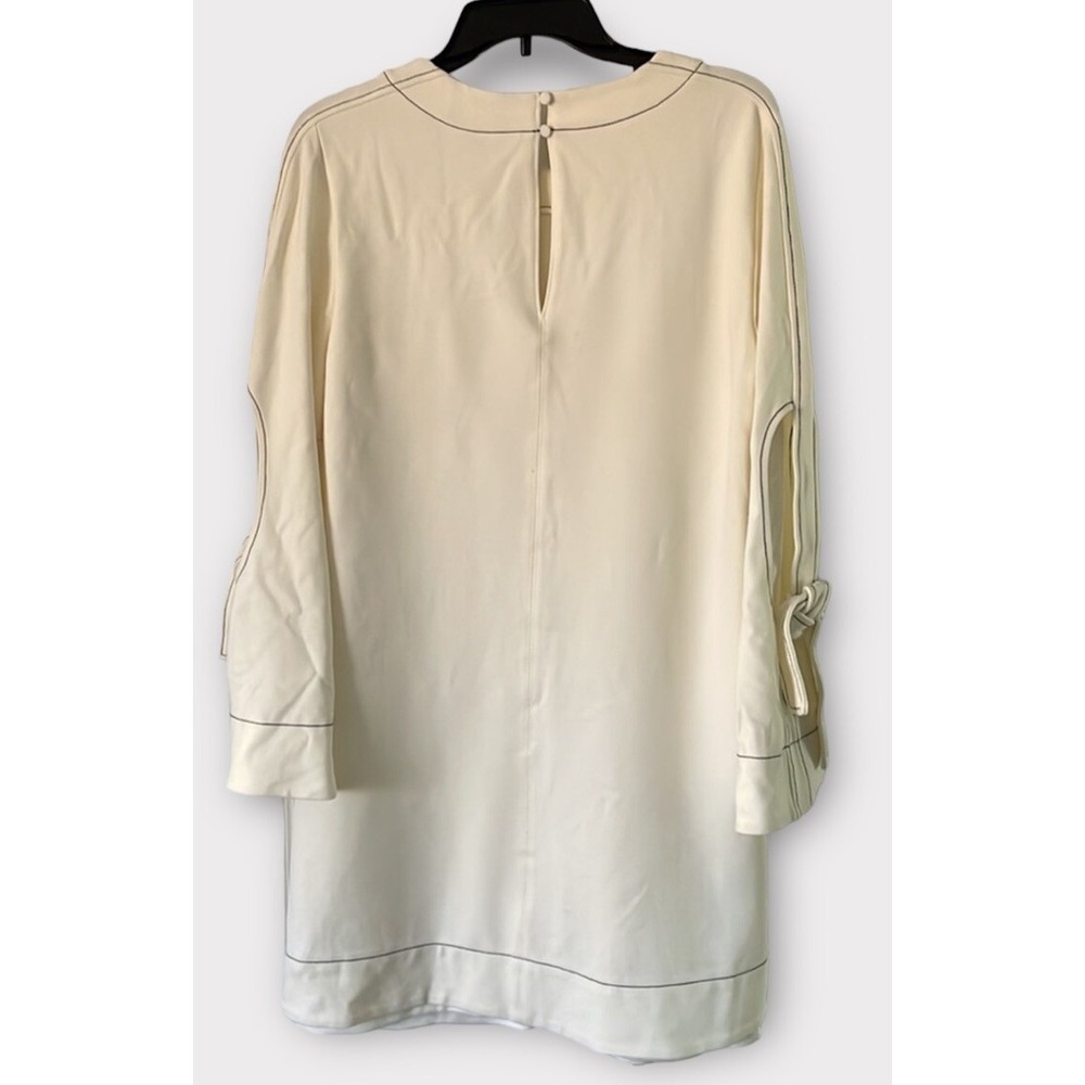 Laundry By Shelli Segal Womens Long Sleeve Shift‎ Marshmallow Ivory Size 6 - Picture 4 of 7